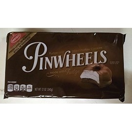 Nabisco, Pinwheels, Fudge and Marshmallow Cookies, 12oz Tray (Pack of 4)