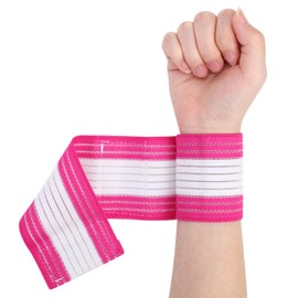 2Pack Wrist Band Support Sleeve Wrist Support Strap Adjustable Wrist Wrap Sports Bandage Compression Strap Elastic Breathable Weight Lifting Straps Wrist Support for Men Women Tennis Sports Exercise