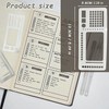 Handmade Flexible Record Template,3PC Stencils Drafting Tools,Reusable Templates Planner Stencils