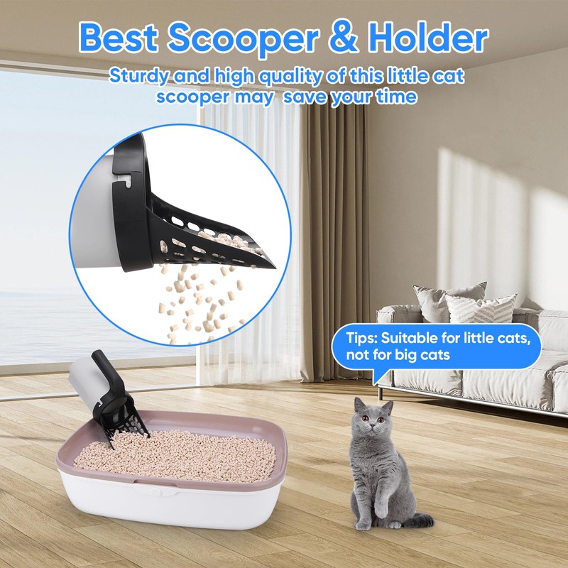 MYPIN Cat Sand Scoops with Holder Cat Sand Shovel with