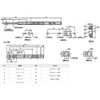 Sugatsune Industry Complete Slide 3-Step Slide Rail, Horizontal Mounting, 4518-300