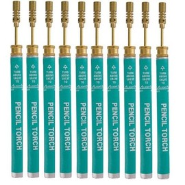 Set of 10 Butane Mini Pencil Torches Refillable Welding Soldering Jewerly Repair