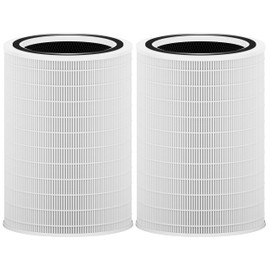 Hichoryer 12010 Large Room Replacement Filter, Compatible with Clorox 1,500 Sq. Ft. Large Room Air Purifier model # 11010 &11011, Compare to Item Number 12010, 2 Pack