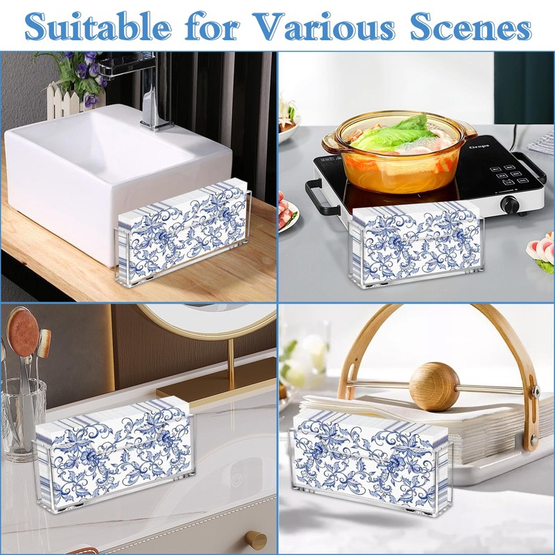 Acrylic Napkin Holder, Vertical Waterproof Splashing Guest Towel Holder for