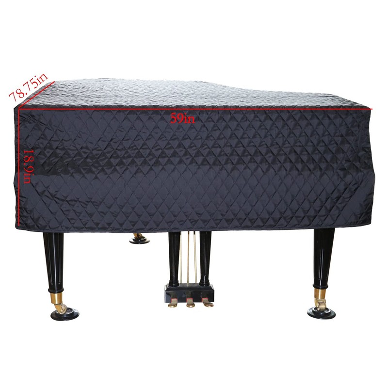 ESYUEL Grand Piano Cover Dust Protective Cover with Quilted Diamond