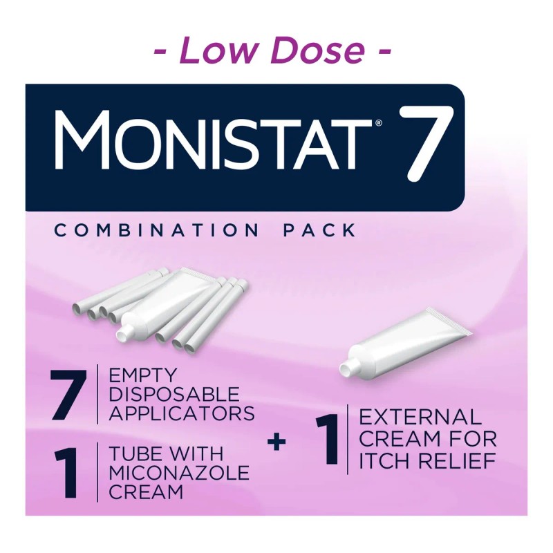 Monistat 7 Crema Vaginal Antifugal / Hongos 45 Gramos