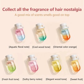 WMYCBFH WMYCBFH Perfume & Oil 2 In 1 Avocado Nourishing Shining Hair Oil, Portable Fragrance, For Frizzy, Dry, Damaged Hair, for Hairs Care, Moisturizing, Massage 10pcs/box (Elegant wood tone)
