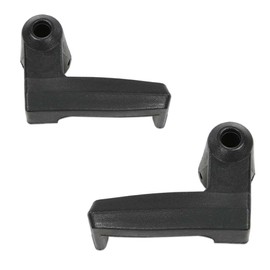 PIT66 Vent Window Handles Locks Compatible with Ford Bronco, F150 1980-1996 LH & RH Black