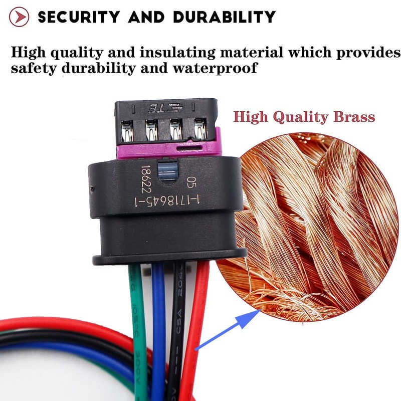 Set of 4 Electrical Ignition Coil Connector Plug Harness Compatible