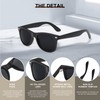 DEMIKOS Sunglasses Men Polarized Sunglasses for Womens Trendy Retro Mirror