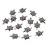 diyhub 20Pcs Turtle Connector Charms, Zinc Alloy Double Loops Charms