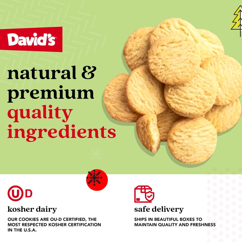 David's Cookies Mini Shortbread Pure Butter Cookies 1 Pack -