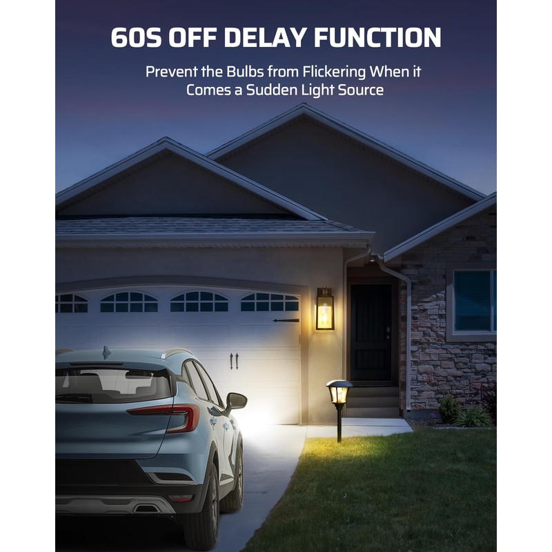 DEWENWILS Light Sensor Socket, Dusk to Dawn Light Socket Adapter,