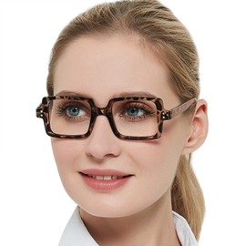 OCCI CHIARI Lightweight Reading Glasses 2.75 Women Chunky Readers 275 for Lady Clear Lens(1.0 1.25 1.5 1.75 2.0 2.25 2.5 2.75 3.0 3.5 4.0 5.0 6.0)