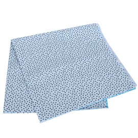 2 Set Cotton Fabric Plain Weave Printing Cloth DIY Sewing Quilting PatchWork 5 Colors 50x50cm(Blue )