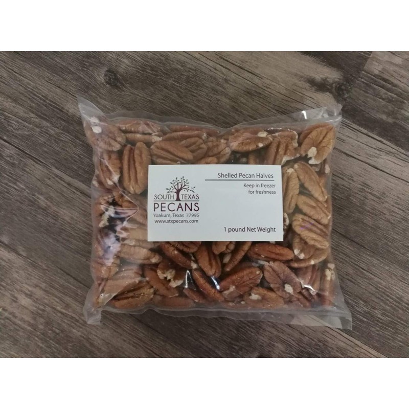 Texas Shelled Pecan Halves - 1 Pound