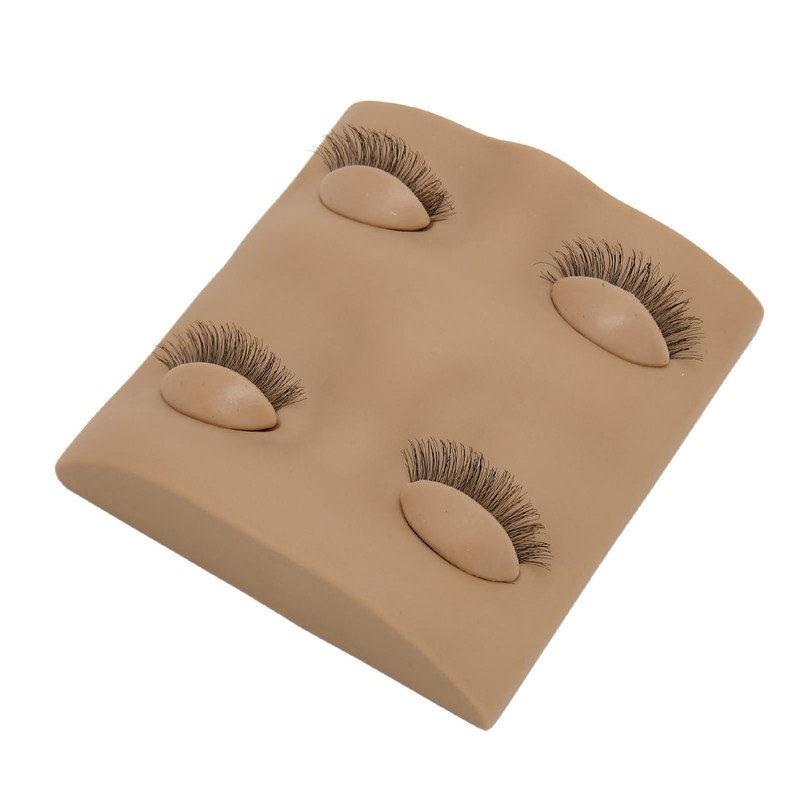 Lash Mannequin Head 2 Pairs Removable Replacement Eyes 3D Simulation