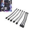 6PCS PC Extension Cable Set 30cm 24 Pin Motherboard Extension