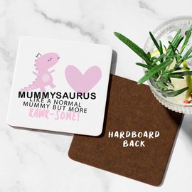 Mugged Off Mummysaurus Coaster Mummy Birthday Gifts Mummy Christmas Mother's Day