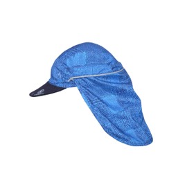 Chaskee Zuma Zip-in Cap Tribal Print with Neoprene Shield, Zip-In Neck Protection and UV Protection 80, Colour: Black