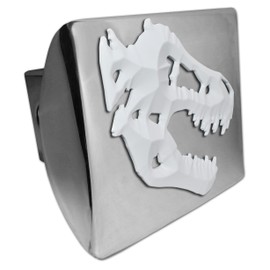 Elektroplate Metalhead T-Rex All Metal Chrome Hitch Cover for Trucks and SUVs | Fits Standard 2" Trailer Hitch Receivers | Premium Weatherproof