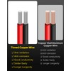 ALITOVE 18 Gauge 98.4FT 18/2 Flexible Red and Black Wire,