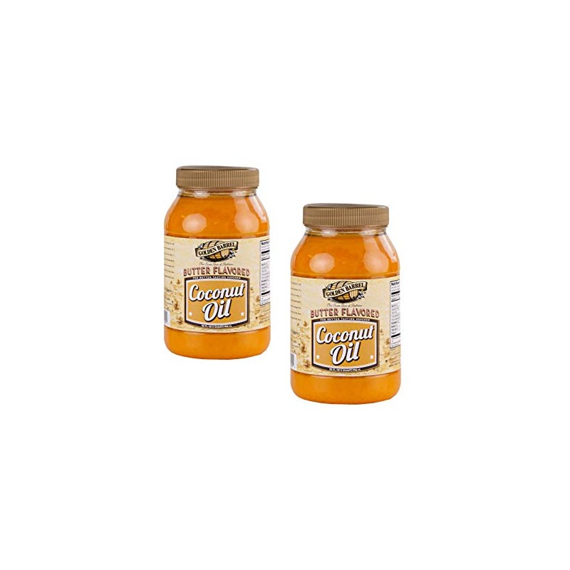Golden Barrel Butter Flavored Coconut Oil (32 oz.) 2 Pack
