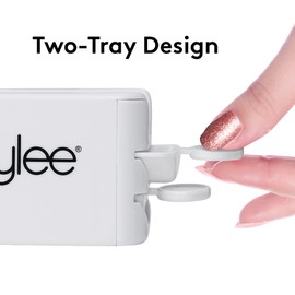 Mylee Glitter Catcher - Two-Tray Design, Apply Glitter, Dip & Acrylic Powder, Nail Dipping Powder Recycling Tool, Glitter and Dip Powders, Nail Dip Powder Tray, Vegan & Cruelty Free