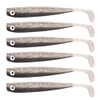 Zanderbait 12 cm smoke glitter, fishing lure, artificial bait, zander