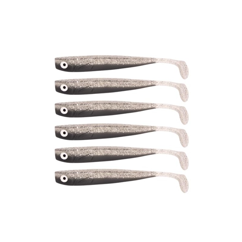 Zanderbait 12 cm smoke glitter, fishing lure, artificial bait, zander