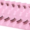 Half Lashes Natural Look Wispy Soft Strip Mink Eyelashes Cat