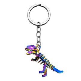 WXCATIM Skull Dinosaur Keychain Dino Gifts For Men Boyfriend Husband Gift For Dinosaur Lovers Cool Unique Gifts For Him Metal Keychains Backpack Charm Car Accessories