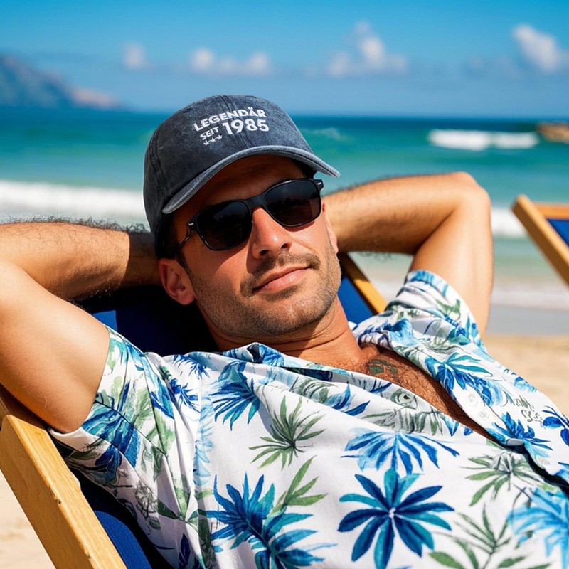 Jeasona Navy Blue Baseball Cap for Men Legendary Cap Birthday
