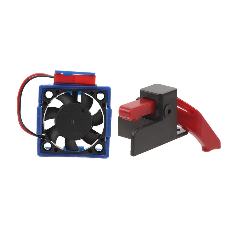 ESC Cooling Fan ESC Reset Switch Set for Traxxas VXl