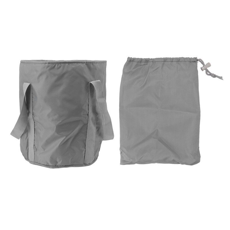 Foldable Foot Tub Polyester Double Layer Collapsible Camping Bucket with