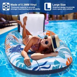 OOOPSIUN Inflatable Pool Floats Lounger Adult - Water Swimming Pool Float Lounge Raft for Pool Party Supplies/Beach/Lake/Tanning Floats