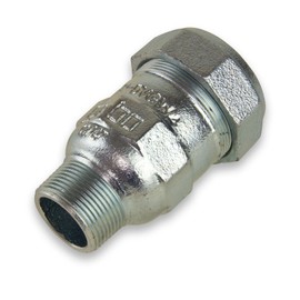 gebo Malleable Cast Iron Clamp Connector Male Thread 1 1/4-2 Inch for Boiling Pipes, Size: 1 1/4 Inch Male Thread x 44.5 mm