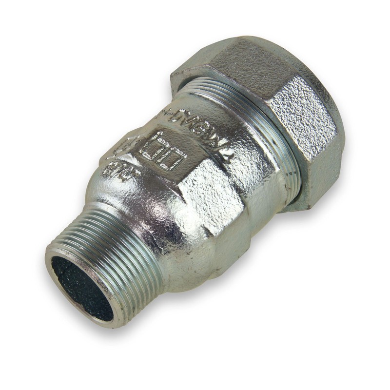 gebo Malleable Cast Iron Clamp Connector Male Thread 1 1/4-2
