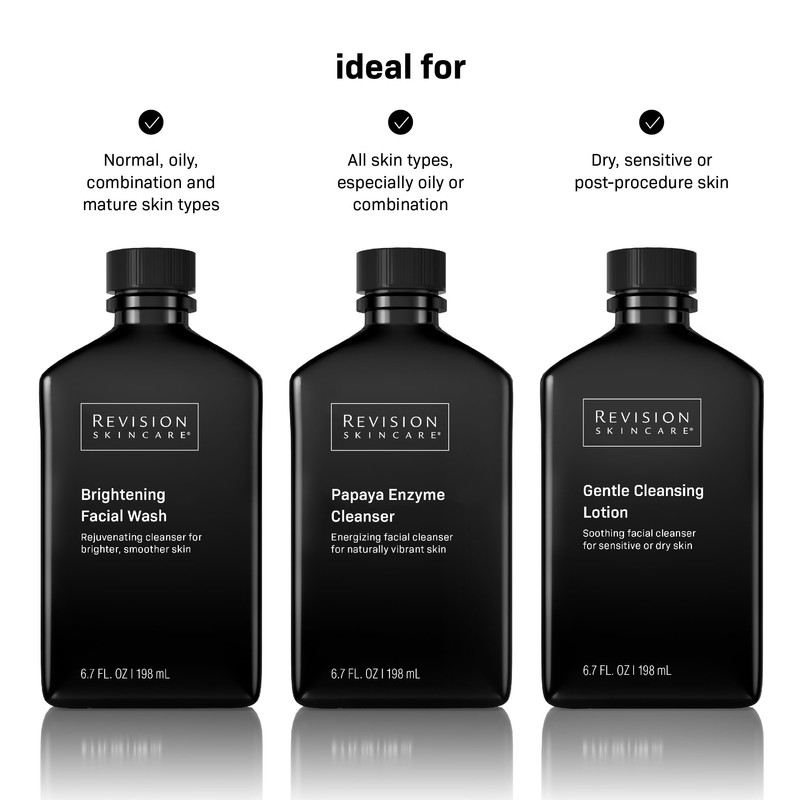 Revision Skincare Gentle Cleansing Lotion, Soothing Facial Cleanser for Sensitive