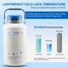 CXRCY 3L Aluminum Alloy Cryogenic Container Liquid Nitrogen (LN2) Dewar,