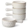 MALACASA French Onion Soup Bowls with Handles - 20 oz