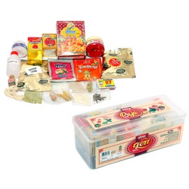TOTA Complete Puja Samagri Kit with Kumkum, Kalava and Other Puja Items. Set of 21 Pooja Products in Transparent Box.