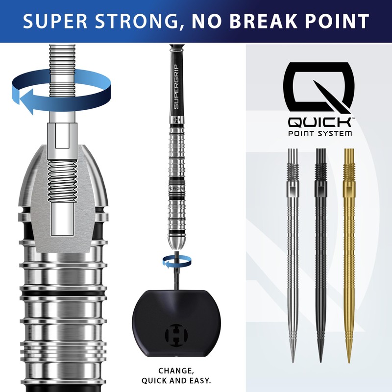 Harrows Micro Grip Quick Points – Precision CNC-Milled Dart Points