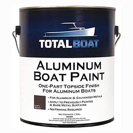 TotalBoat Aluminum Boat Paint for Canoes, Bass Boats, Dinghies, Duck Boats, Jon Boats and Pontoons (Earth Brown, Gallon)