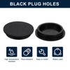 sourcing map 1 Pcs Black Plug Holes, Waterproof Rubber Button