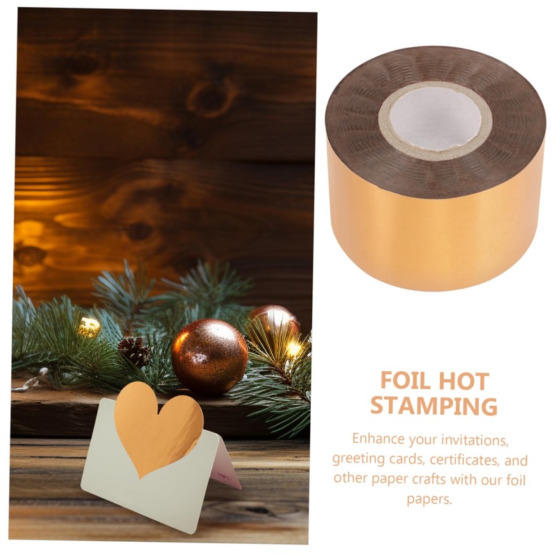 LALAFINA 1 Roll DIY Hot Stamping Foil Rolls Transfer Sheets