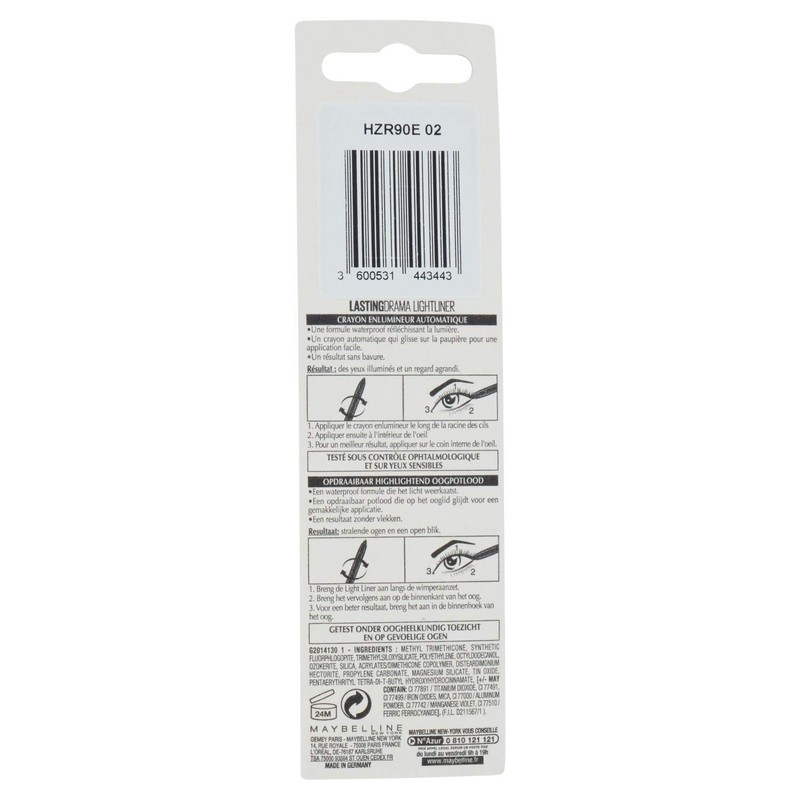 Maybelline Master Drama Lightliner Eyeliner - 45 Spacelight Black