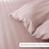 Simply Amelia Satin Stripe Single Blush Duvet Cover Sets Premium