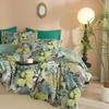 EAVD Tropical Leaves Duvet Cover Queen Soft Cotton Chic Plant