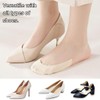 MQLSAERI 6 Pairs of Women's Invisible Cotton High Heel Cushion